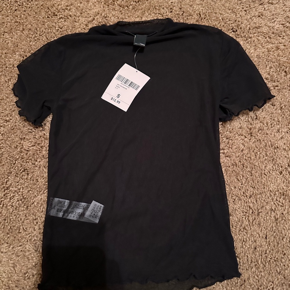 Mesh Black T-Shirt